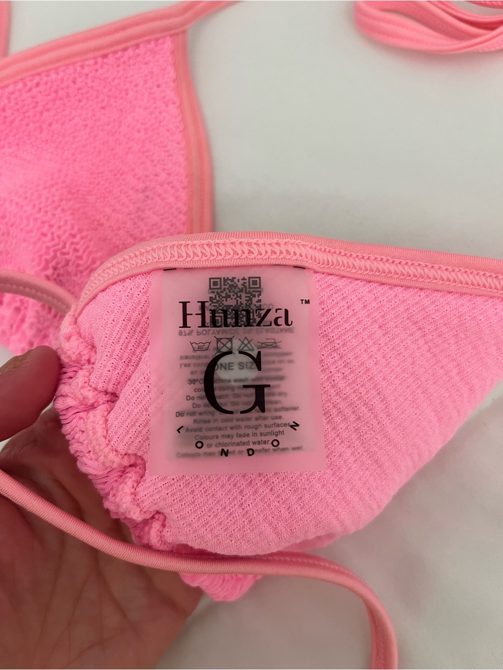 Hunza G Gina bikini set Pink One Size - Picture 5 of 5